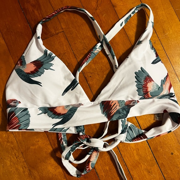 Zaful Other - White bikini top with birds